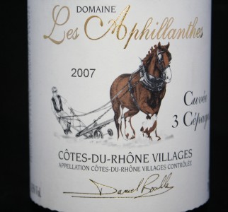 Les Aphillanthes Cuvée 3 Cépages Côtes-du-Rhone Villages