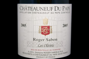 2005 Roger Sabon Les Olivets Châteauneuf-du-Pape