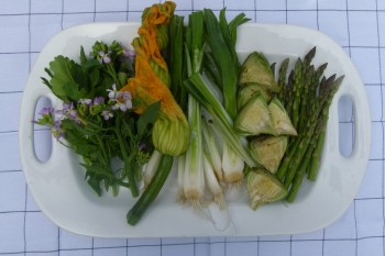 Vegetables on a Tray