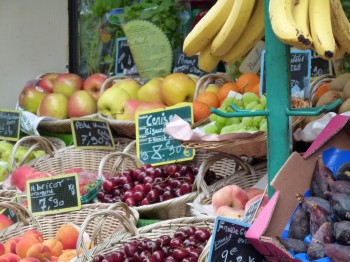 fresh produce at the market