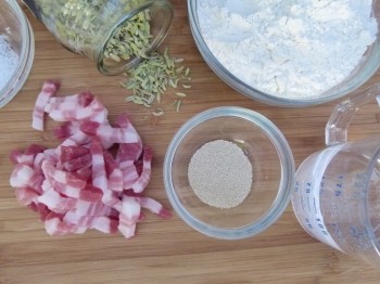 fennel seeds, lardons, and onions by Chef Morgan