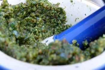 Crushing Pesto