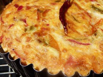 Piperade crustless quiche