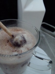 Melting Chocolate into warm milk