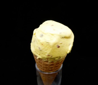 rose water and saffron pistachio ice cream  