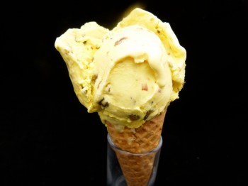 rose water and saffron pistachio ice cream  