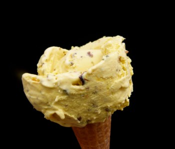 rose water and saffron pistachio ice cream  