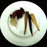 roasted parsnips, turnips, beet and carrots (November 24, 2010)