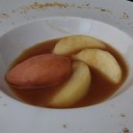 soupe de pêches au gingembre frais (peach “soup” with fresh ginger) (June 10, 2012)