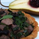 duck and kale savory tartlets with black chanterelles, fresh sage and thyme (November 11, 2011)