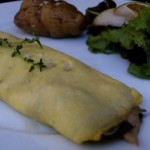 truffled omelet with hen of the woods mushrooms (October 24, 2010)