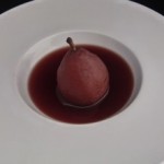 poached pears in red wine and chai tea (December 3, 2010)