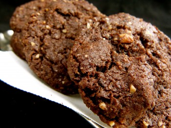 crunchy chocolate and espresso almond cookies by Chef Morgan