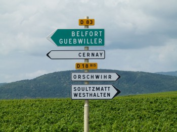 street signs in France