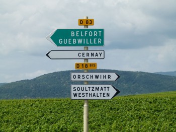 street signs in France