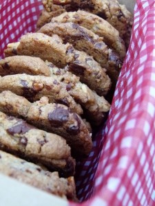crunchy chocolate and espresso almond cookies by Chef Morgan