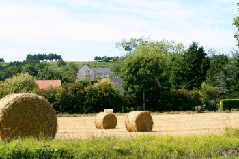 Normandie: Omaha Beach hay rolls