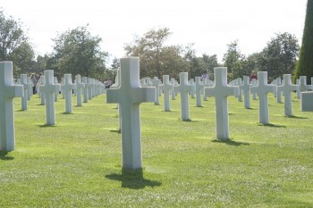 Normandie: Omaha Beach grave site