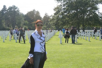 The american Cemetery and Omaha Beach Chef Morgan