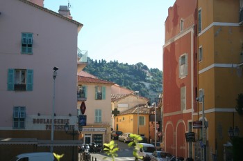 Nice France side street by chef Morgan