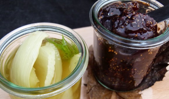 Chef Morgan balsamic-drenched fig jam  