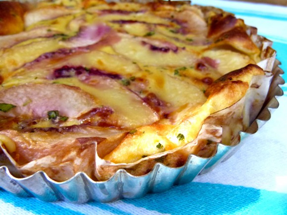 peach and tarragon clafoutis (clafouti aux pêches et estragon)