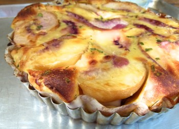 peach and tarragon clafoutis (clafouti aux pêches et estragon)