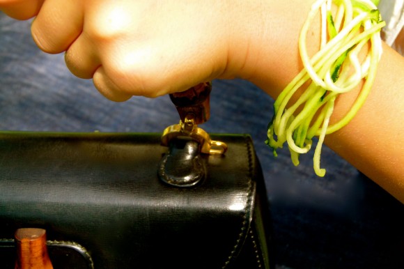 bracelet of zucchini spaghetti 