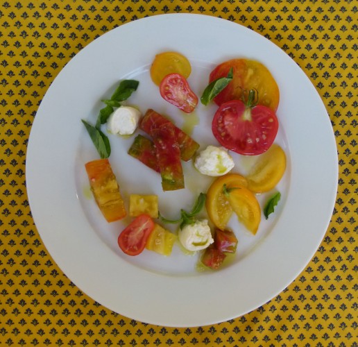 heirloom tomatoes and burrata cheese