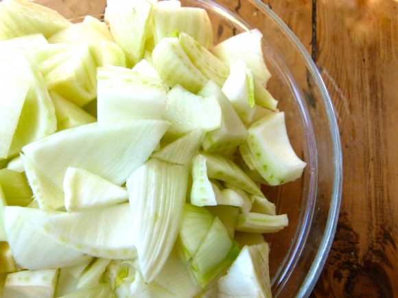 bright chopped fennel