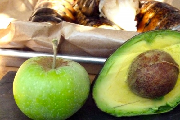 lobster apple and avocado ingredients