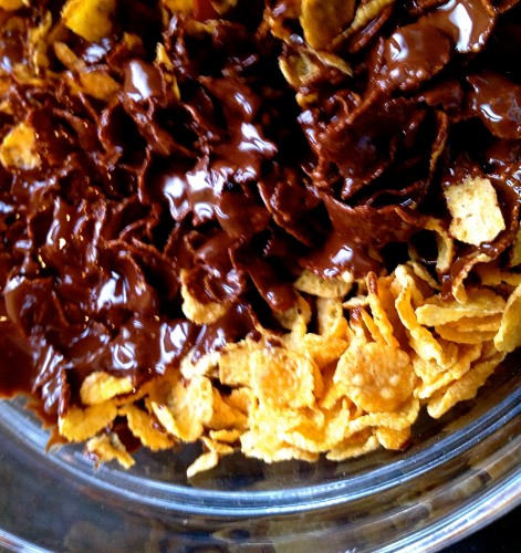 chocolate and cornflakes