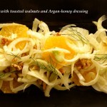 fennel and orange salad with toasted walnuts and Argan and honey dressing