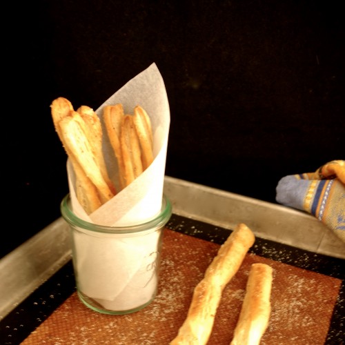 truffled straws: truffle oil breadsticks