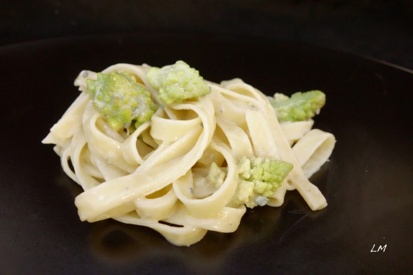 Romanesco Cauliflower fettechini with Gorgonzola  for Mardi Gras
