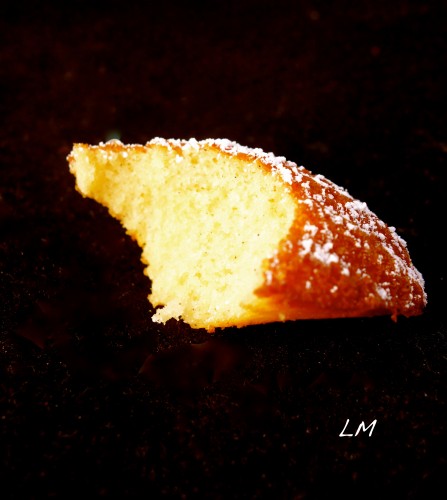 a bite out of a madeleine 