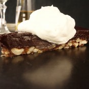 my nutty, chocolaty (gluten free) tart with brandied cream November 21st, 2013