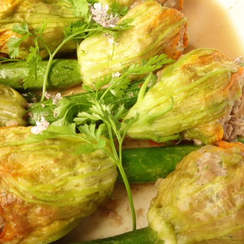 chef morgan stuffed zucchini blossoms