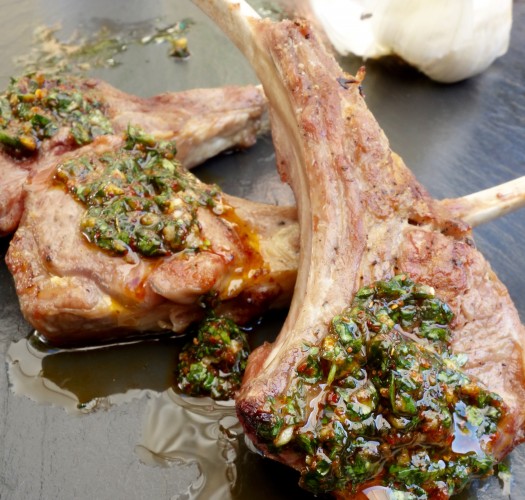 Grilled Harissa Lamb Chops